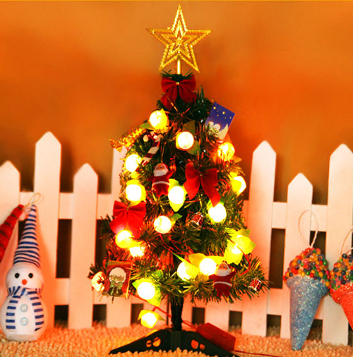Cây thông Noel cao 60cm full phụ kiện trang trí