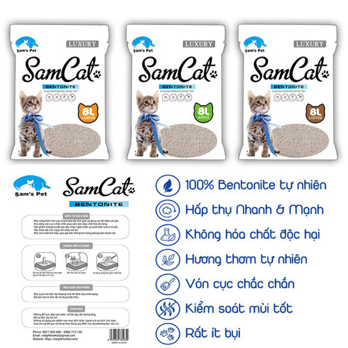 SamCat sản phẩm cát vệ sinh được nhiều người yêu thích nhất tại Việt Nam