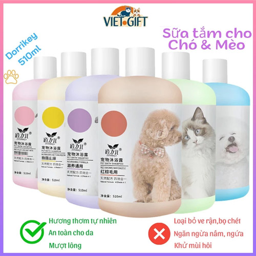 sua-tam-dorrikey-danh-cho-cho-meo-510ml